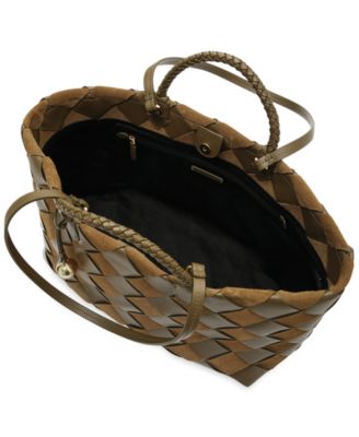 Frankie Extra-Large Woven Leather Tote Bag