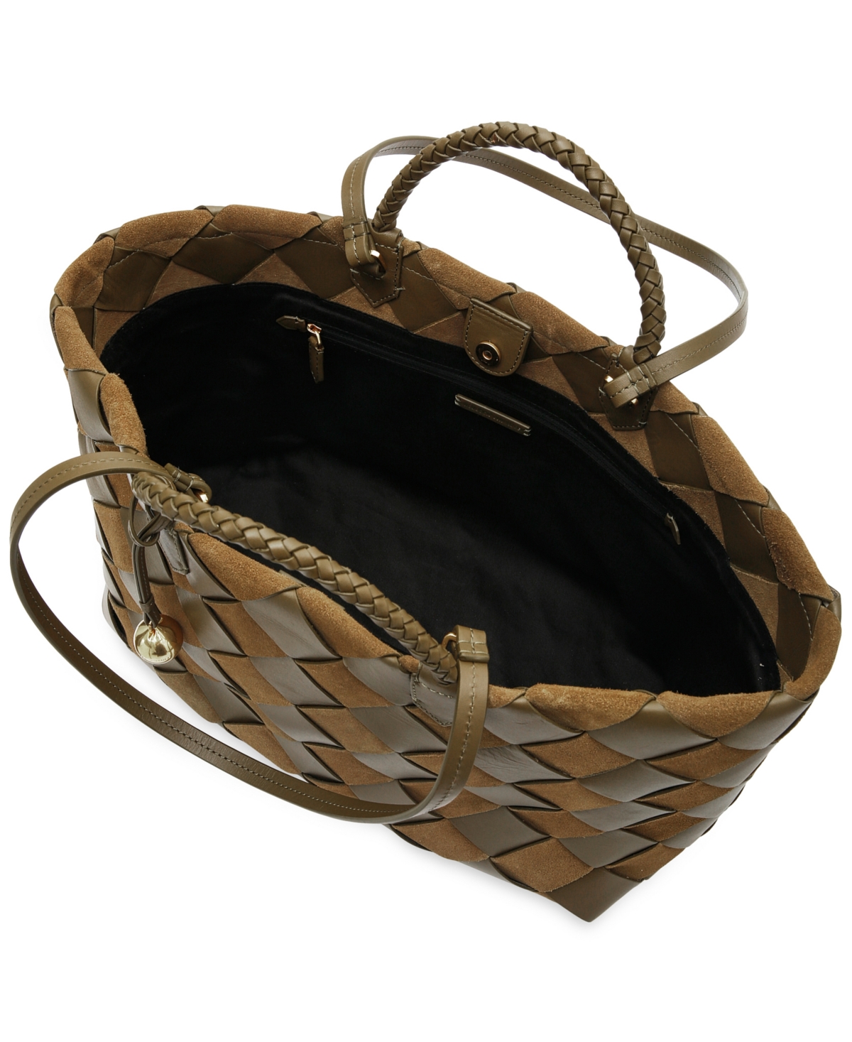 Rebecca Minkoff Frankie Woven Tote Handbag In Brown
