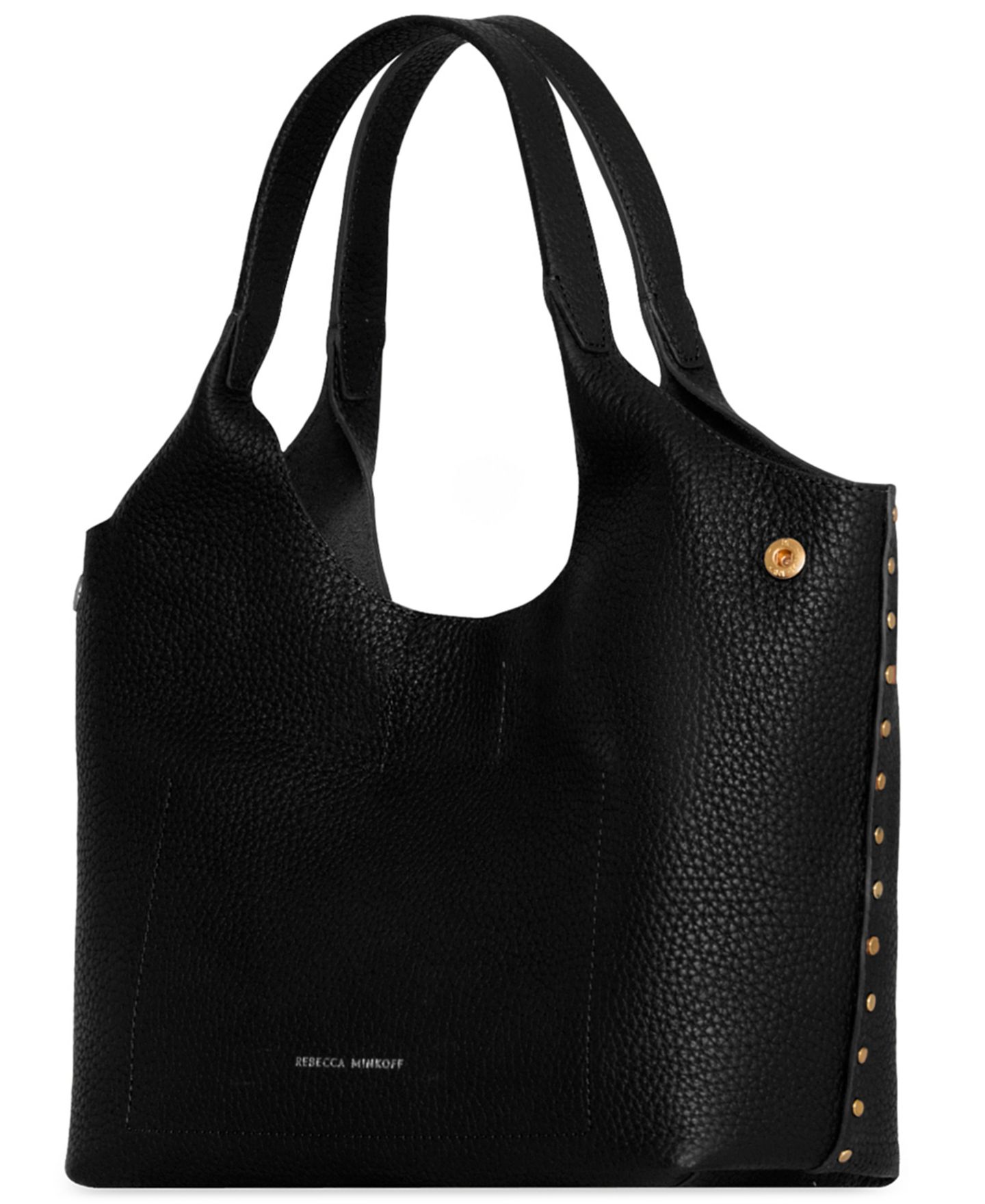 Женская сумка Rebecca Minkoff Darren Small Leather Carrysome Crossbody, цвет: Чёрный — фото 2