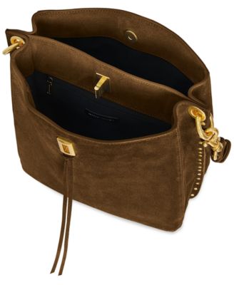 Darren Small Suede Shoulder Bag