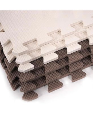 36 Tile Thick Interlocking Puzzle Foam Exercise Play Mat