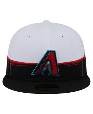 Men's Black/White Arizona Diamondbacks Paint Stroke 59FIFTY&nbsp;Fitted Hat