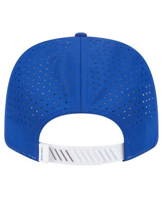 Men's White/Royal Boise State Broncos Perforated Patched 9SEVENTY Adjustable Hat