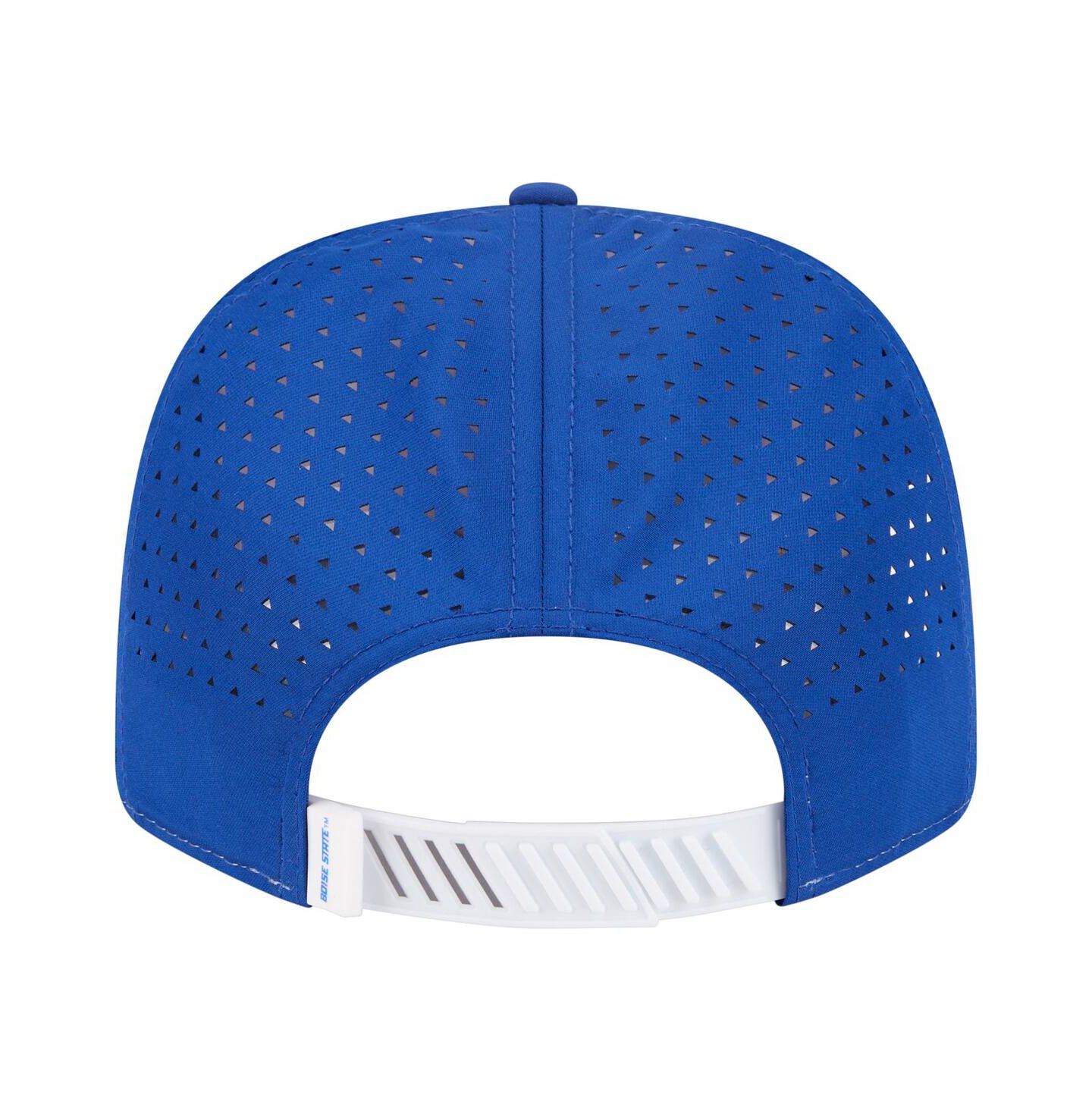 Мужская кепка New Era White/Royal Boise State Broncos Perforated Patched 9SEVENTY Adjustable Hat — фото 2