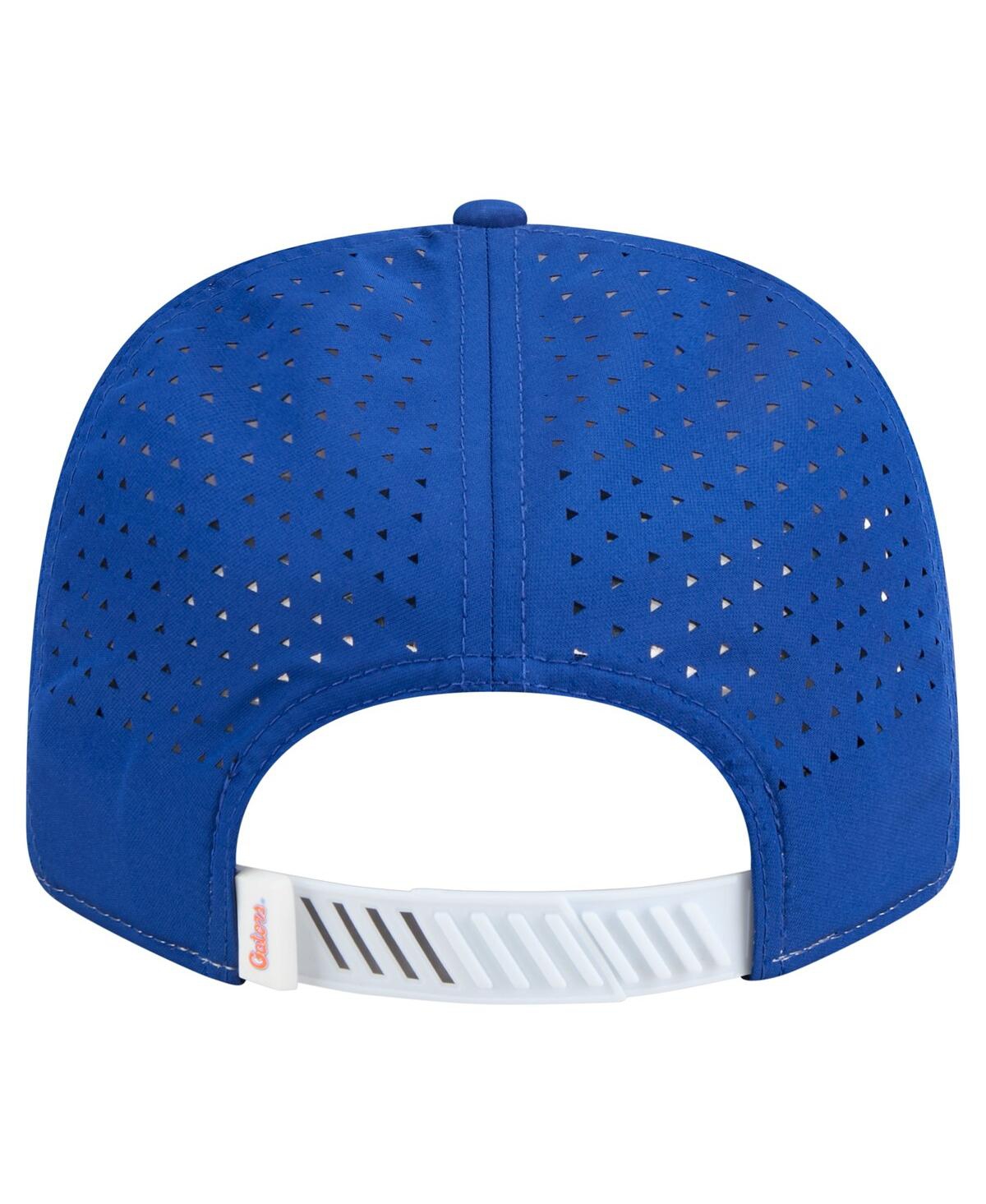 New Era Men's White/royal Florida Gators Perforated Patched 9seventy Adjustable Hat In Blue