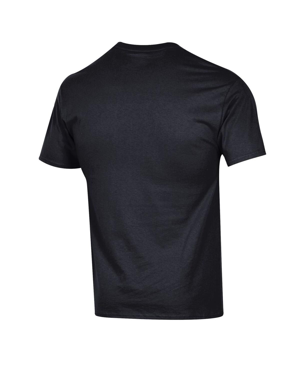 Champion Men'sâ Black Coastal Carolina Chanticleers Arched Logo T-shirt In Black