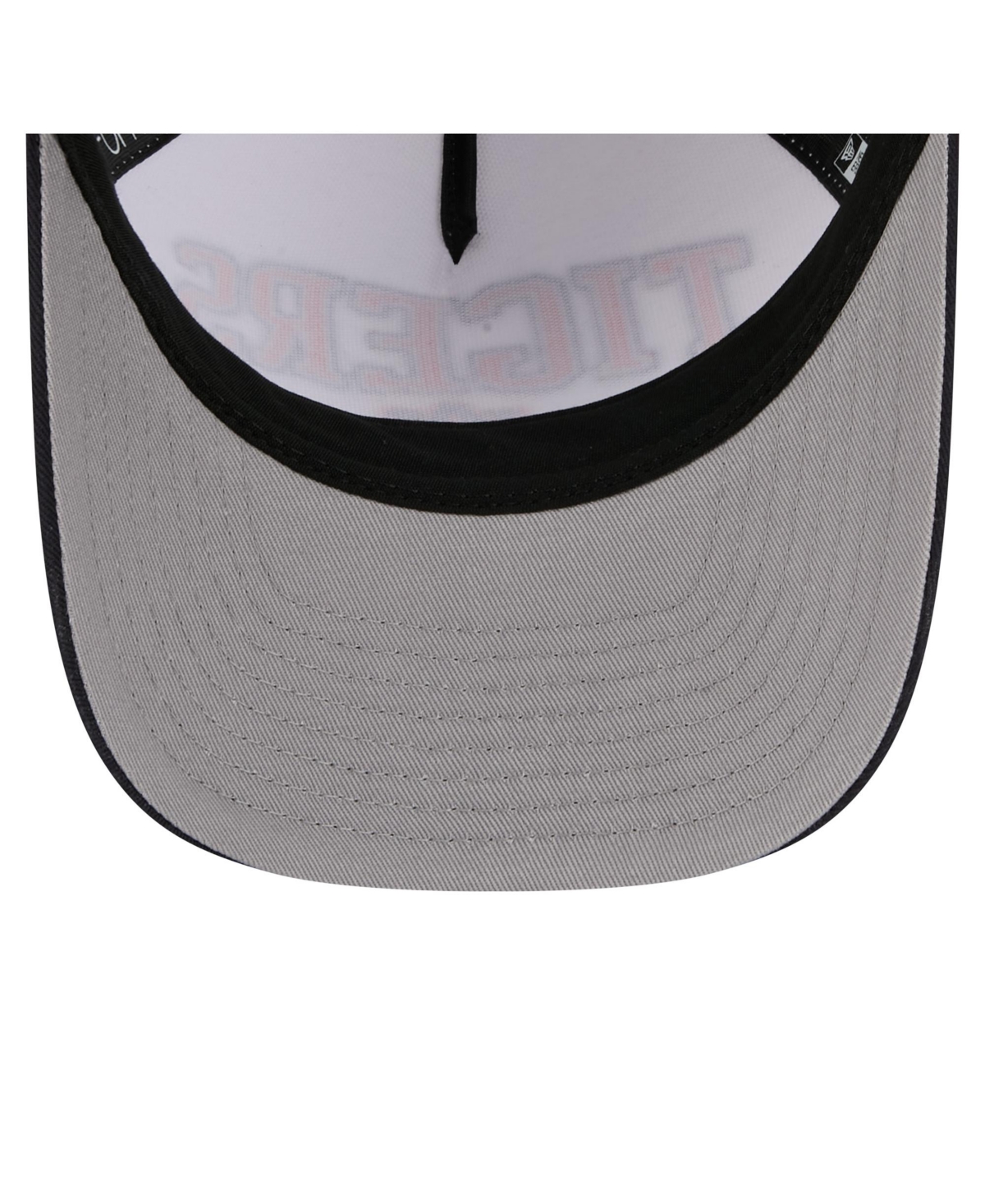 New Era Men's White/navy Auburn Tigers Arch Two-tone Rope 9forty A-frame M-crown Adjustable Hat In Black