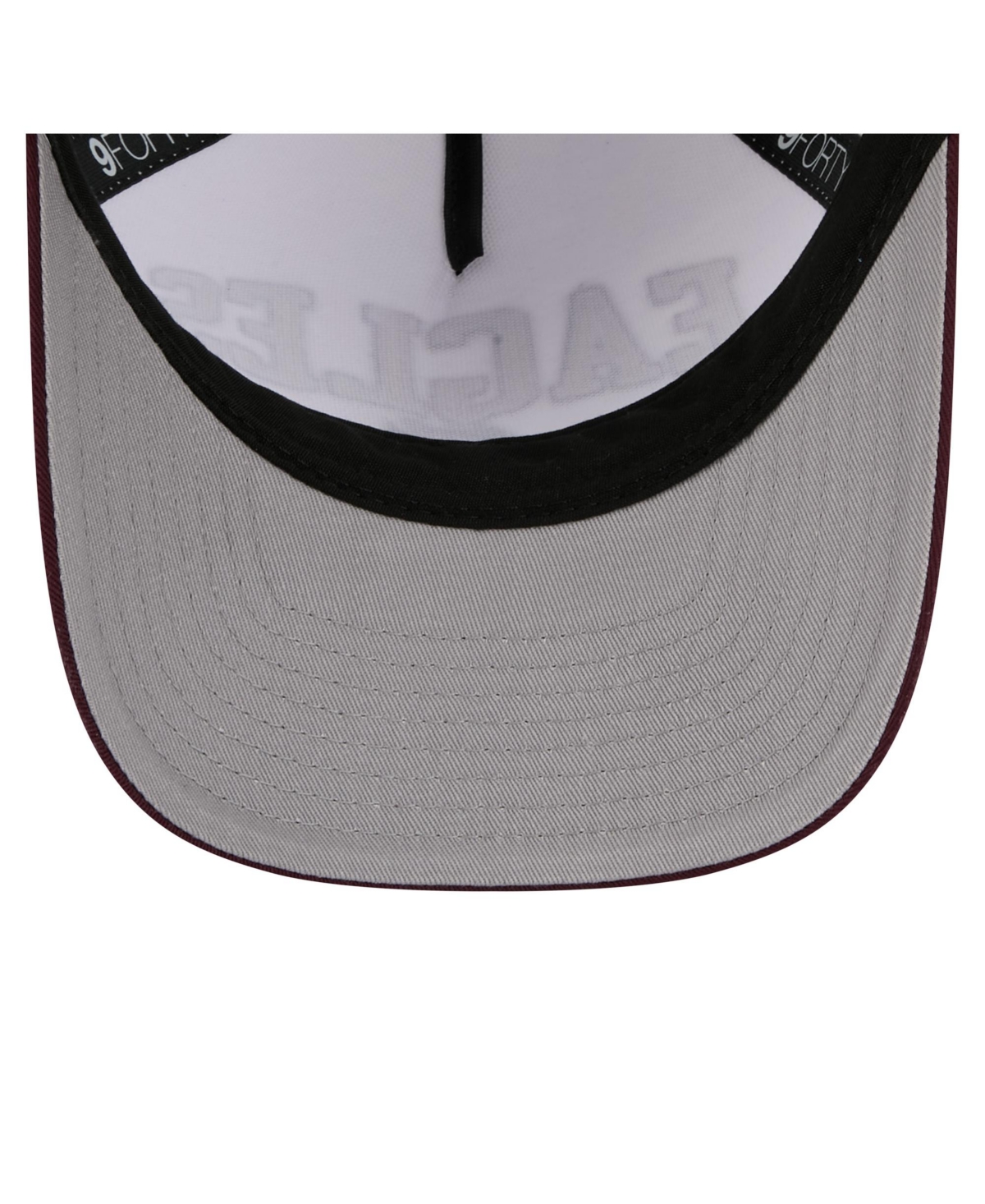 New Era Men's White/maroon Boston College Eagles Arch Two-tone Rope 9forty A-frame M-crown Adjustable Hat In Brown