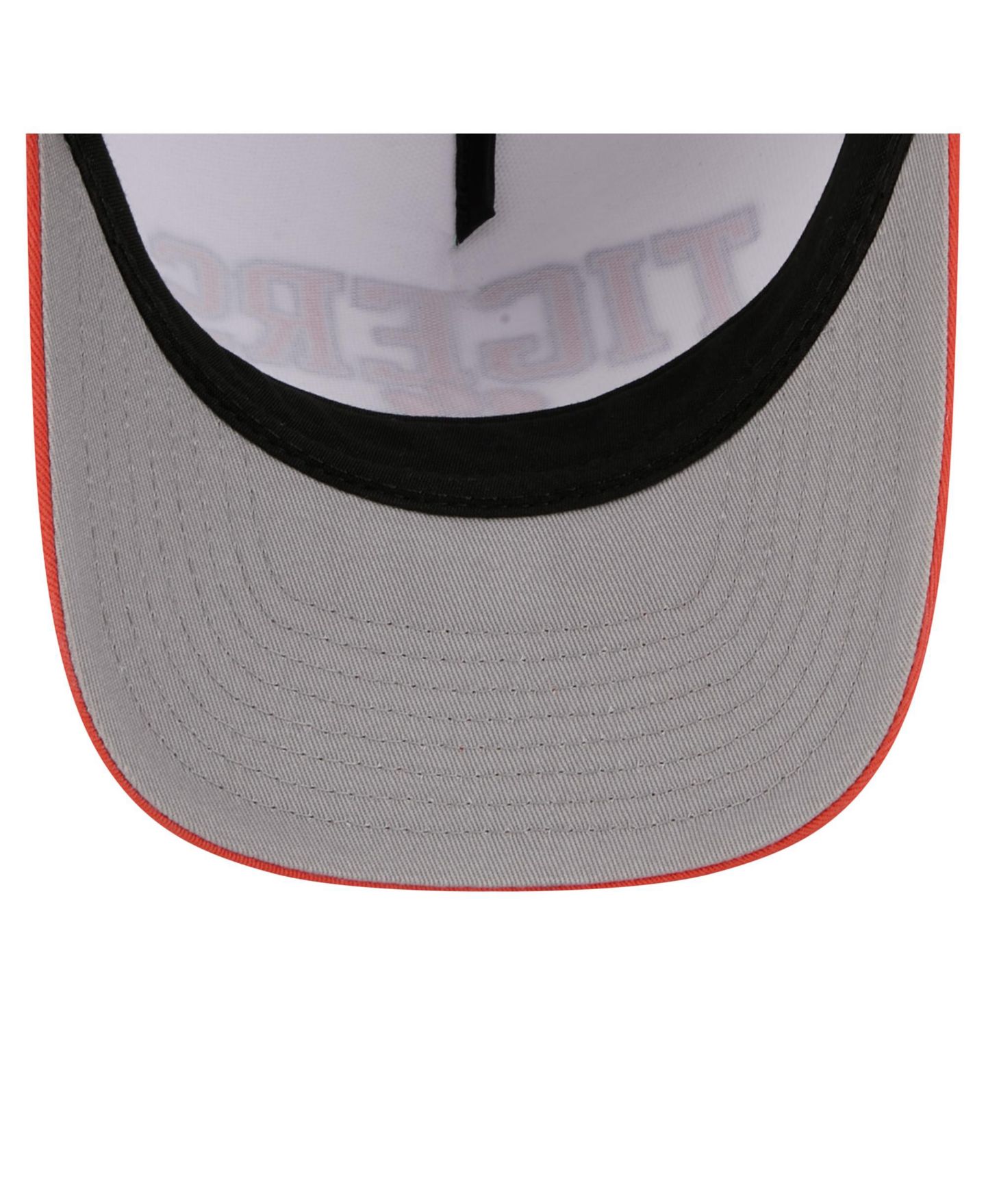 Мужская кепка New Era White/Orange Clemson Tigers Arch Two-Tone Rope 9FORTY A-Frame M-Crown Adjustable Hat — фото 3