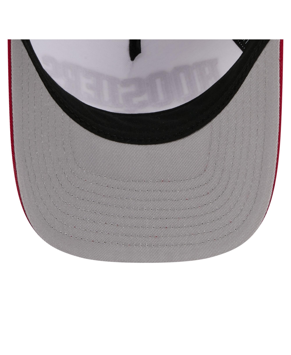 New Era Men's White/crimson Indiana Hoosiers Arch Two-tone Rope 9forty A-frame M-crown Adjustable Hat In White