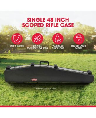Cases 2SKB-4900 Hard Plastic Exterior ATA Single 48 Inch Scoped Rifle Case