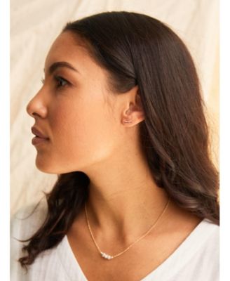 Caesar Stud Earrings, 14k Gold-Filled