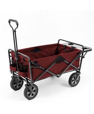 Folding Collapsible Outdoor Utility Garden Wagon with Table