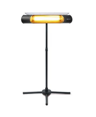 HeatMate Weatherproof Graphite Patio Heater with Stand and Remote