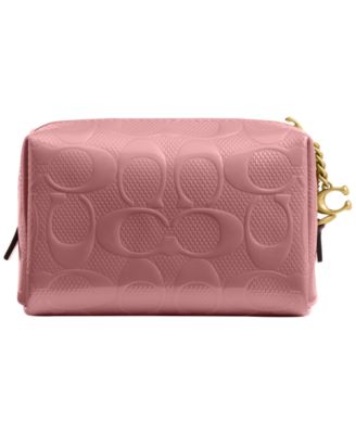 Boxed Essential Mini Patent Signature Cosmetic Pouch