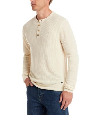 Men's Soft Touch Ribbed Henley Sweater