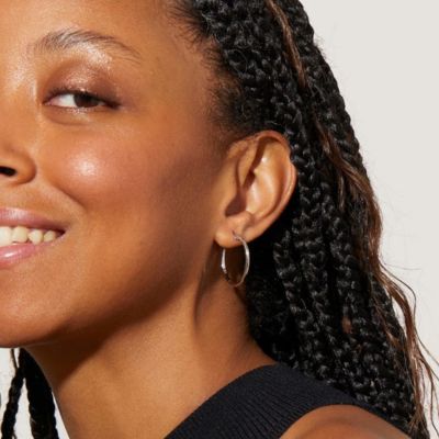 Medium Slim Endless Hoops - Lo Medium