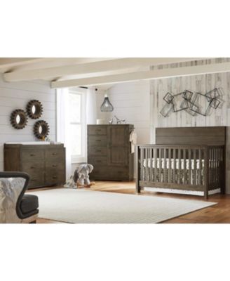 Dovetail Contemporary Wood Bed Rails in Graphite Gray