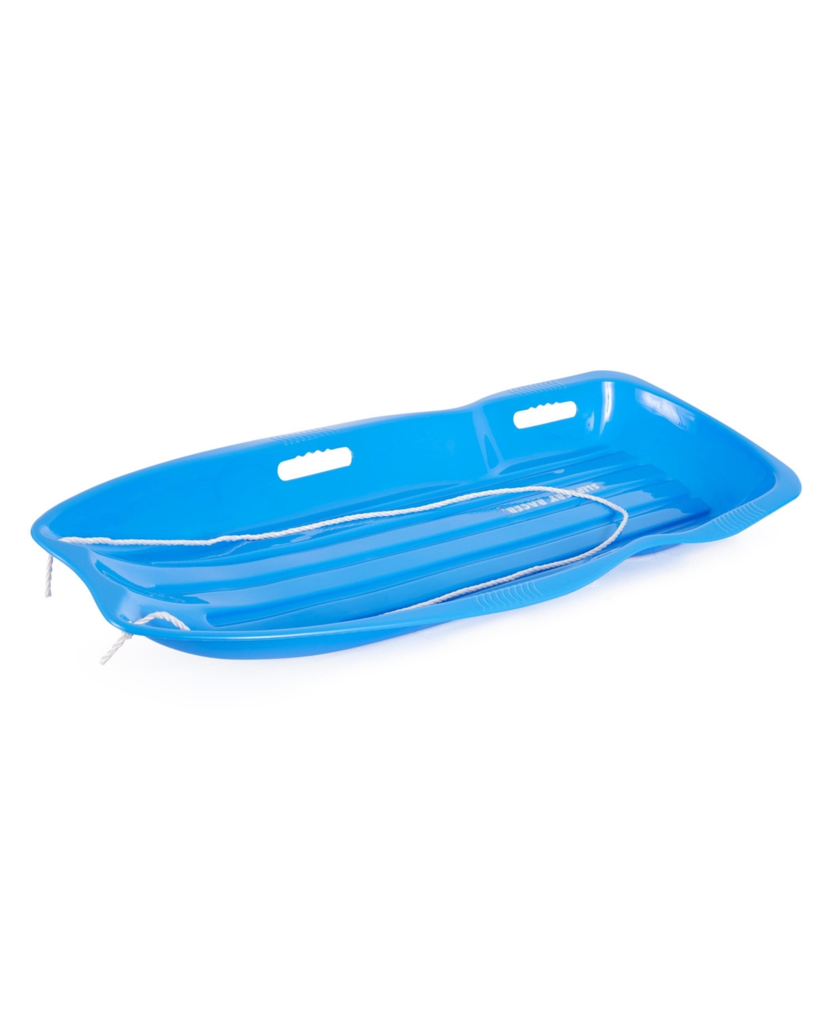 Slippery Racer Downhill Xtreme Adults and Kids Plastic Toboggan Snow Sled, Blue