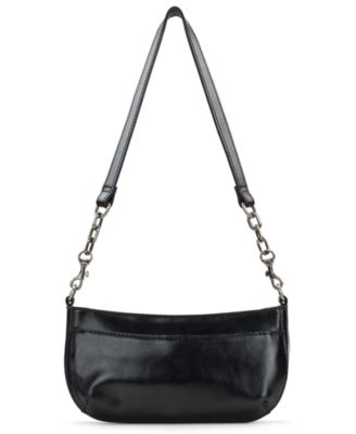 Sassi Small Leather Baguette Crossbody Shoulder Bag