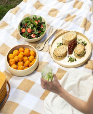 Lexa Collection 12" Bamboo Fruit Bowl