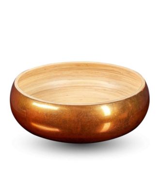 Lexa Collection 12" Bamboo Fruit Bowl