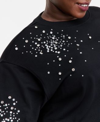 Plus Size Embellished Sweatshirt, Macy's Exclusive 
