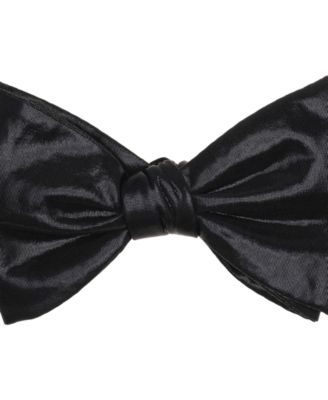 Men's Chrome Solid Bow Tie, Macy's Exclusive