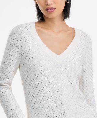 Women's Rhinestone Embellished Sweater, Macy's Exclusive