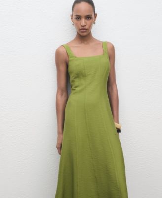 Women's Stitching Detail Midi Dress