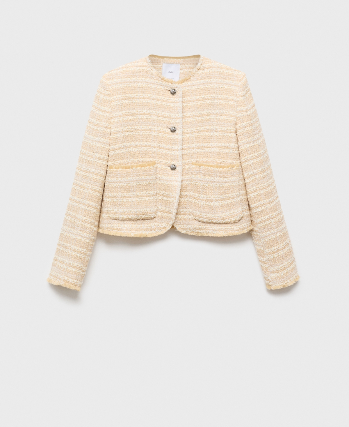 Mango Women's Jewel Buttons Tweed Jacket
