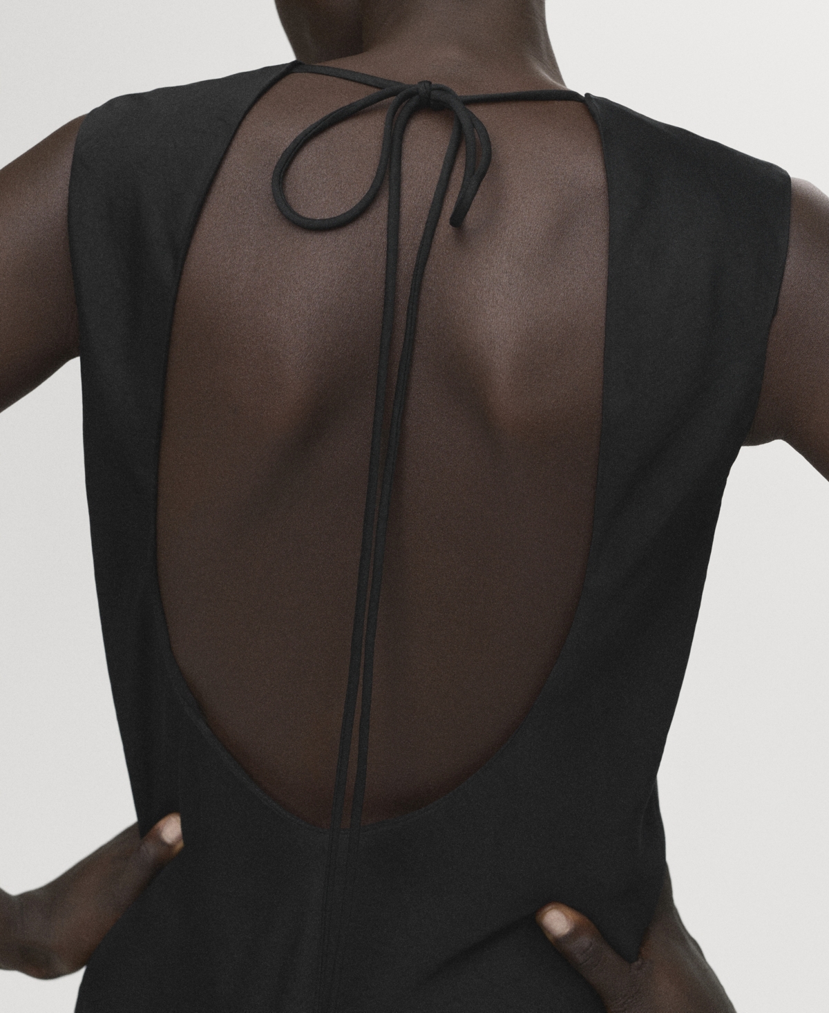 Mango Women's Asymmetrical Satin Top