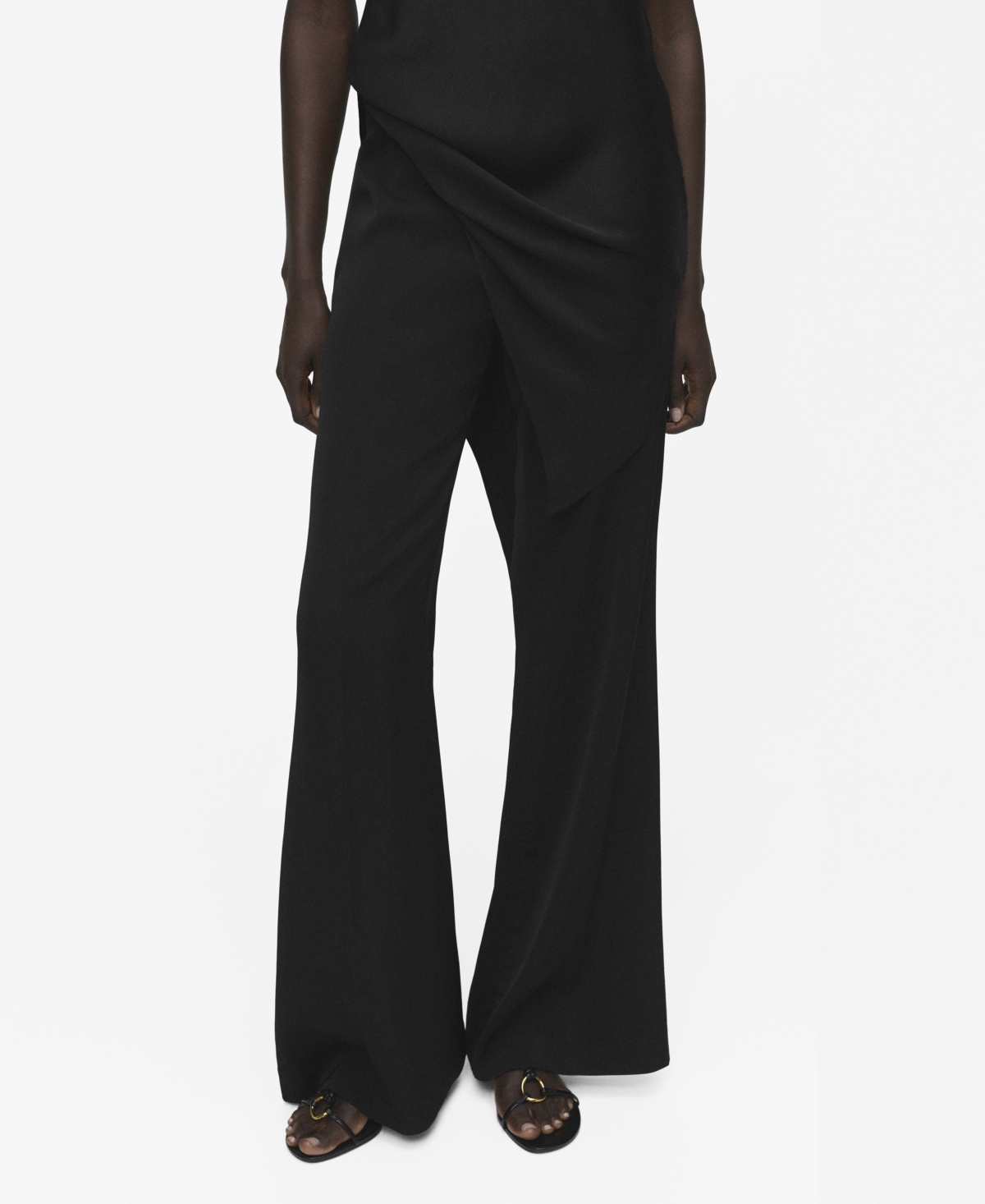 Mango Women's Long Flared Pants
