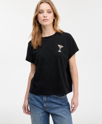 BOSS Orange - Women's Martini Appliqu&eacute; Short-Sleeve T-Shirt