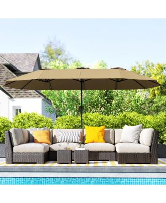 13 ft. Extra Large Patio Umbrella, UPF30+ Double Umbrella,