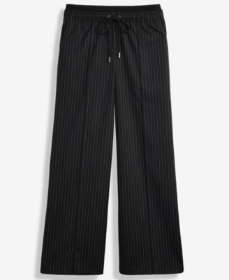 Women's Pinstripe Drawstring Pants, Macy's Exclusive