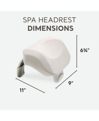 28505E PureSpa Cushioned Foam Headrest Pillow Hot Tub Spa Accessory, White