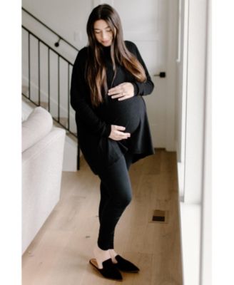 Maternity Soft Knit Boatneck Dolman Sleeve Sweater