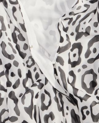 Women's Printed Long-Sleeve Surplice Mini Dress, Macy's Exclusive