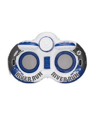 River Run 2 Person  Inflatable Tube Raft Float with Cooler for Pool & Lake