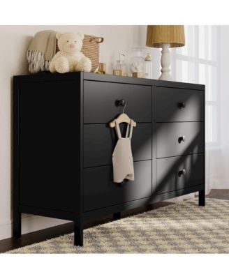 Universal 6 Drawer Dresser - Black