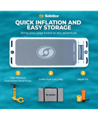 SolFit 94 Inch Stand Up Paddle Board Aquatic Yoga Mat with Camera Mount