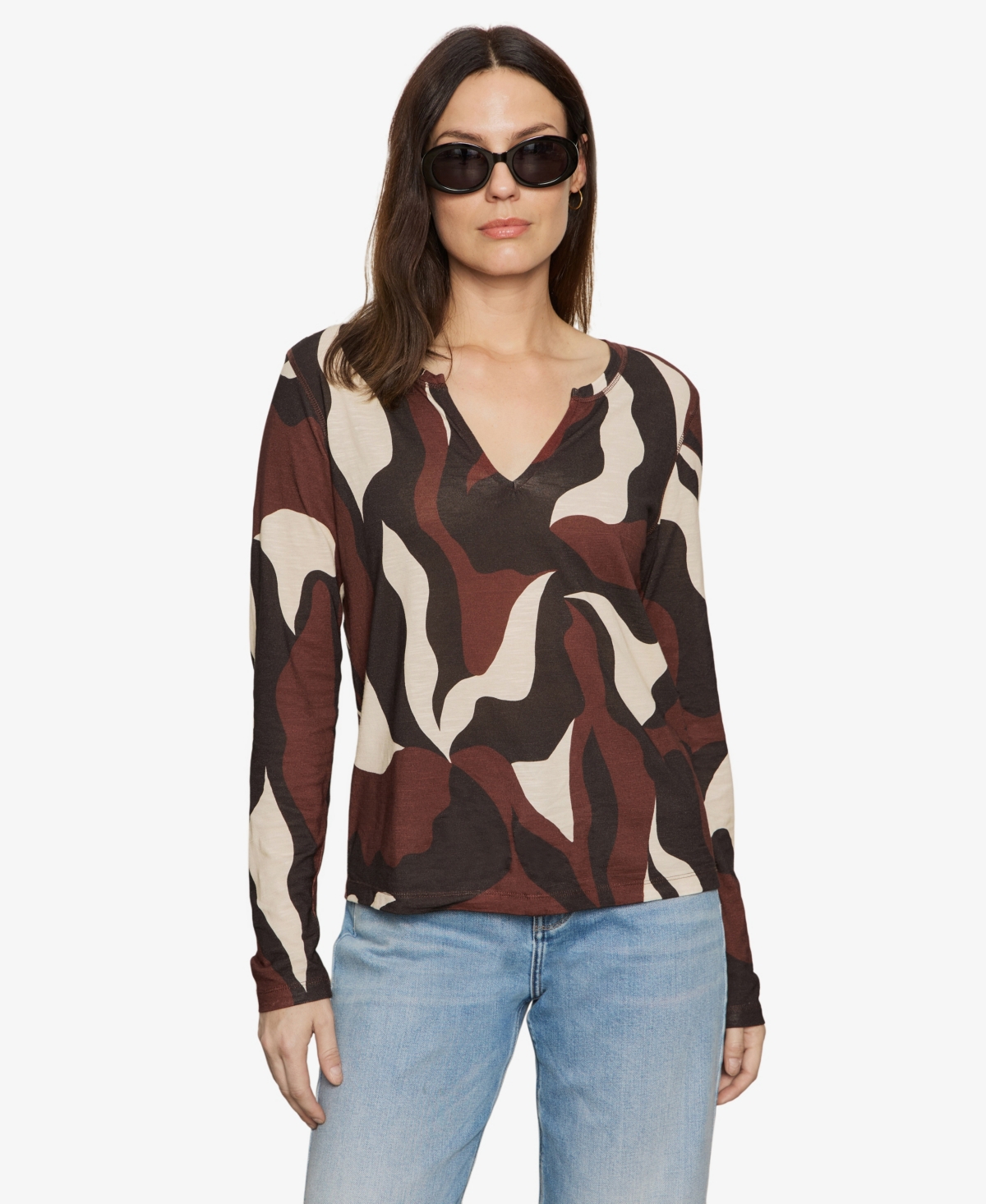 Sanctuary Women's Printed Long-sleeve T-shirt In Multi