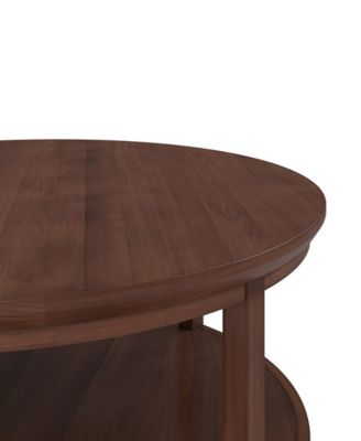 47" Solid Wood Hedworth Round Coffee Table