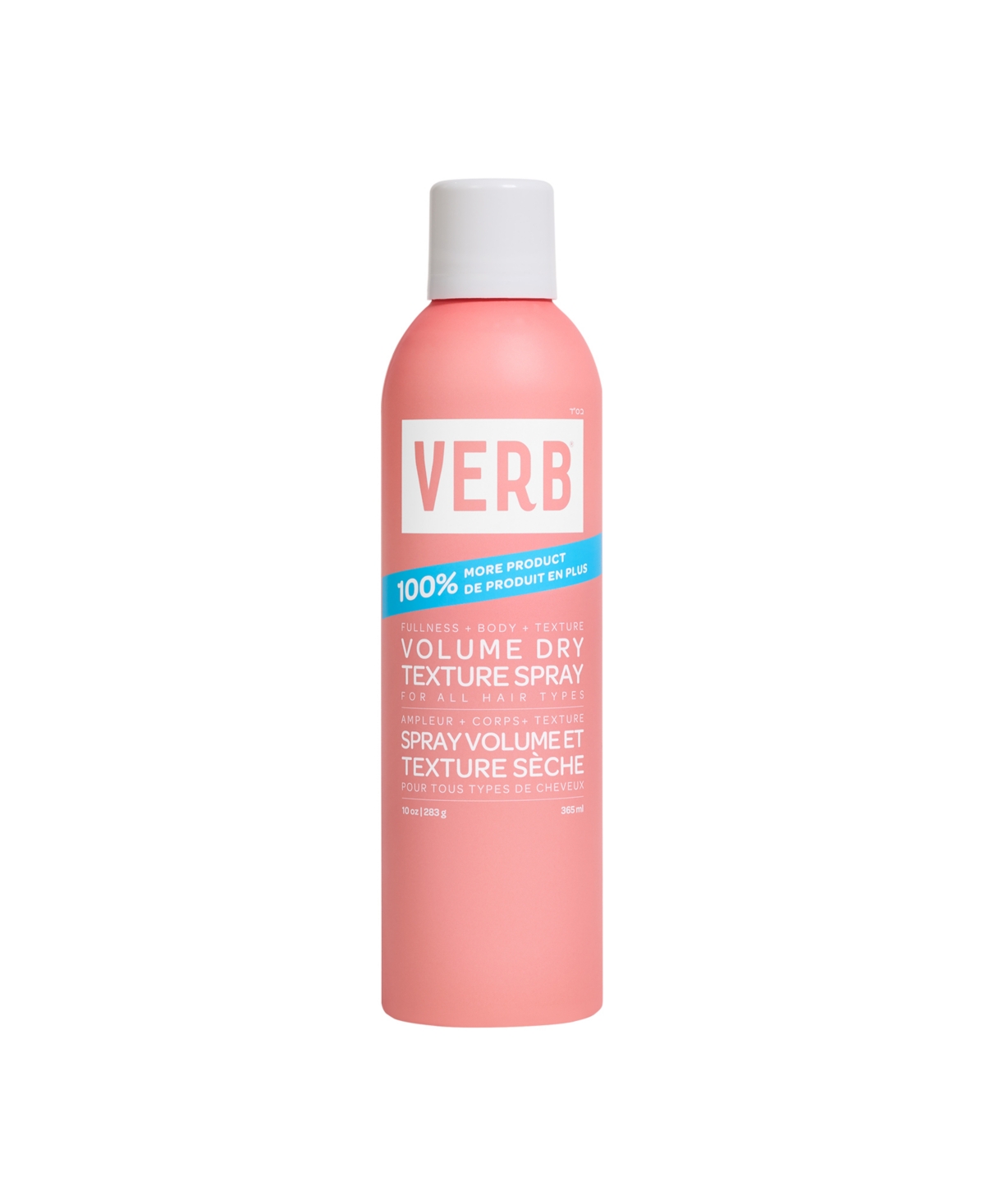 Verb Volume Dry Texture Jumbo Spray, 10 Oz. In Transparent