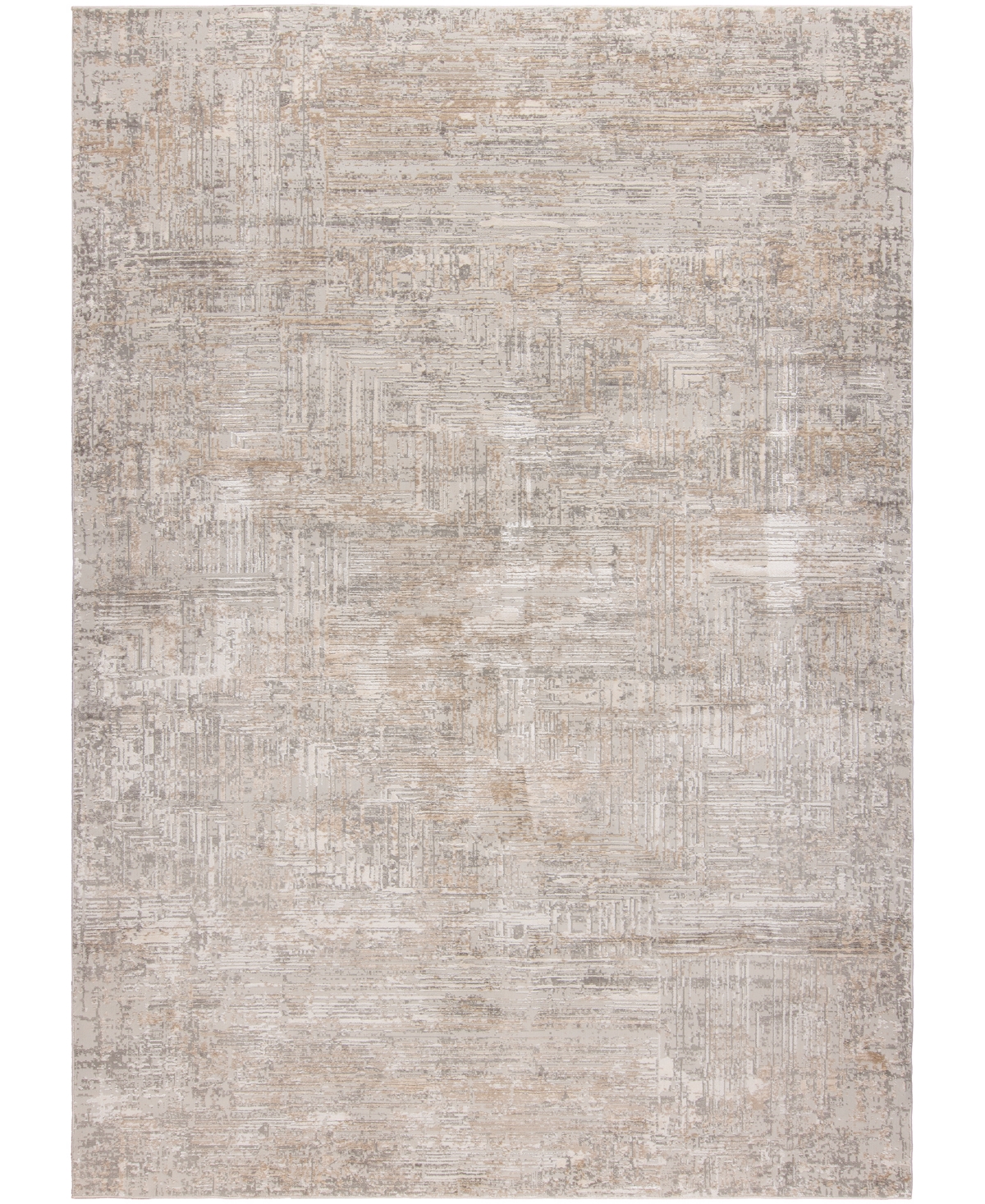 Mink Home Alloy All343 4'x6' Area Rug In Neutral