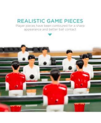 48in Competition Sized Foosball Table for Home, Game Room w/ 2 Balls, 2 Cup Holders