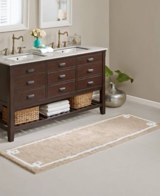 Evan Tufted Cotton Bath Rug, 24" x 72"