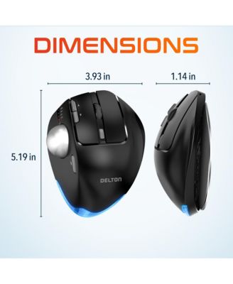T100 Ergonomic Tilt Wireless Trackball Computer Mouse