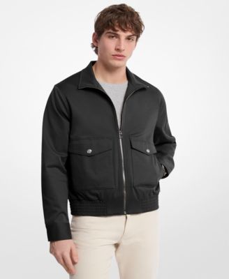Men's Lightweight Long Sleeve Zip-Front Harrington Jacket
